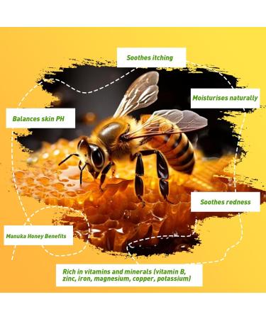 Bee Venom & Manuka Honey Ointment | Fast Acting Relief for Jock Itch Eczema Psoriasis & More - Natural Soothing Solution for Skin Rashes & Dryness - Buy Online on GoSupps.com