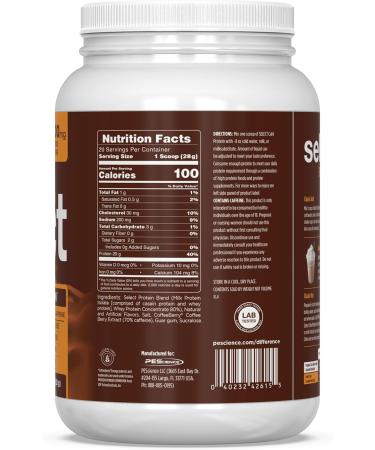 PEScience Select Cafe Protein Coffee Flavored Powder, Caramel Macchiato, 100mg Caffeine, 20g Iced Protein Coffee Powder or Creamer, 20 Servings Caramel Macchiato 1.24 Pound (Pack of 1) - Buy Online on GoSupps.com