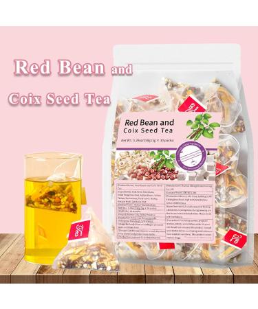GXJIXf Red Bean and Coix Seed Tea Herbal Tea for Dampness Clearing 30 Individually Wrapped Bags 1pac - Buy Online on GoSupps.com