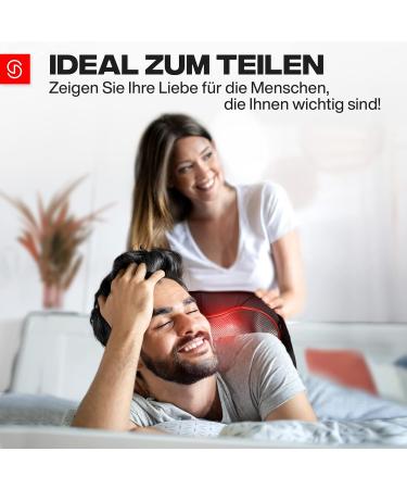 Shiatsu Neck Massage Device with Heat - Back & Shoulder Relief | Neck Relaxer | EU Plug - Buy Online on GoSupps.com