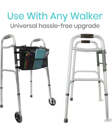 Vive Walker Wheels Ski Glides Covers (6 PCS) - Replacement Feet Parts for Folding Medical Rollator - Front and Back Stability - Universal Size - Buy Online on GoSupps.com