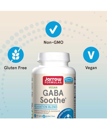 Jarrow Formulas GABA Soothe - 30 Veggie Caps for Relaxation & Stress Relief - Buy Online on GoSupps.com