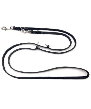 Adjustable Dog Liner for Small & Large Dogs - 2.40m Black Double Linen Leash - Buy Online on GoSupps.com