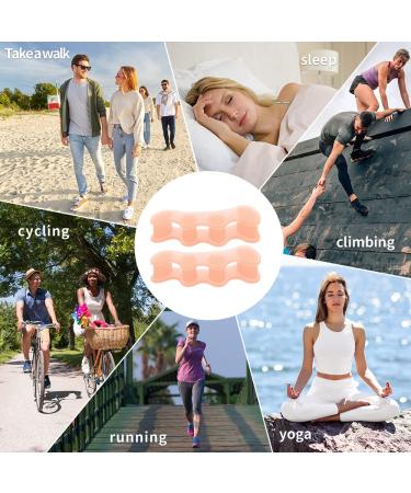 5 Pair Toe Separators for Foot Fitness and Balance - Correct Toes, Support Hammertoes and Bunions - Durable Spreaders for Sports, Yoga (5 in 1) - 5 Colors, 5pcs - Buy Online on GoSupps.com
