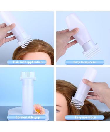 Root Comb Applicator Bottle 6oz - Hair Oil & Dye Applicator Brush with Graduated Scale - Buy Online on GoSupps.com