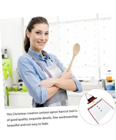 DOITOOL Christmas Apron Xmas Waitress Aprons Cooking Apron Santa Claus Outfit Xmas Kitchen Apron Holiday Apron Christmas Kitchen Apron Hair Cutting Cape Work Fabric At Home Decorations - Buy Online on GoSupps.com