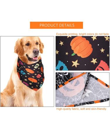 Halloween Dog Hollows - 2 Piece Party Decoration for Dogs & Cats | Pumpkin Spider Web Bats | Perfect for Small to Large Pets - Buy Online on GoSupps.com