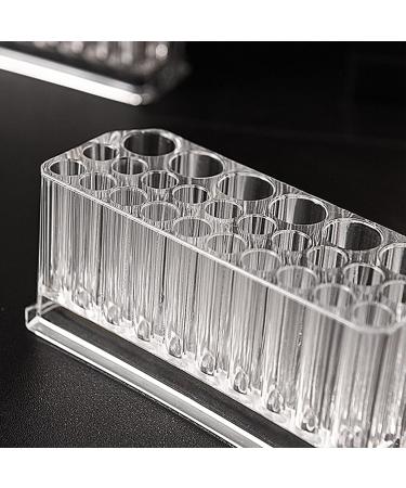 Syrisora Holder Organizer for Women 26 Slots Transparent Lip Liner Organizer Eyebrow Pencil Organizer for Makeup Brushes - Buy Online on GoSupps.com