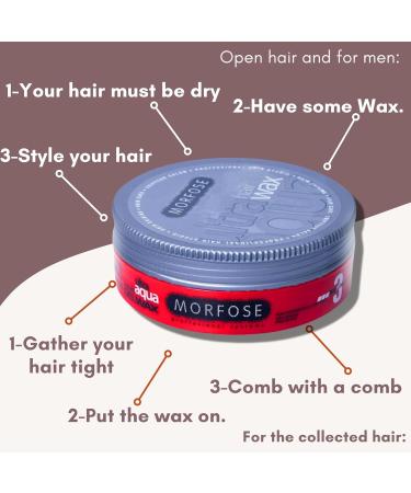 Morfose Hair Gel Wax 175ml (2-Pack) - Ultra Aqua Red | Strong Hold & Shine for All Hair Types - Buy Online on GoSupps.com