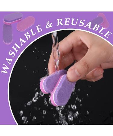 Lusofie 40Pcs Mini Nail Buffer Blocks Grit Sponge for Natural Nails - Pink - Buy Online on GoSupps.com