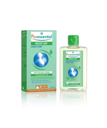 Puressentiel Resp OK Chest Rub 100ml - 100% Natural Origin - Confort & Well-Being - Massage onto The Chest - Non-Greasy Lotion