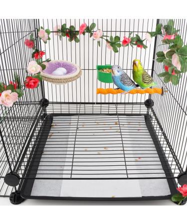 100 Pcs Large Bird Cage Liner Papers | Non-Woven Precut Absorbent Cushion | 22.8 x 10.6 | Pet Cage Liners - Buy Online on GoSupps.com