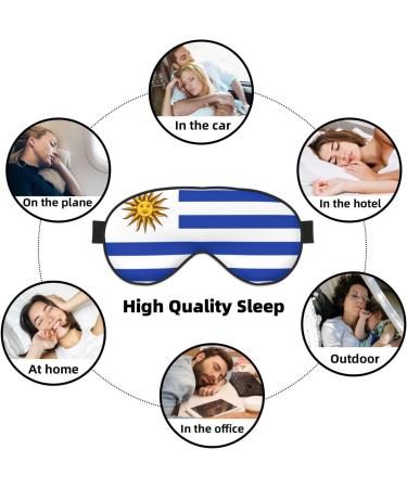 Uruguay Flag Soft Eye Mask | Comfortable Light Blocking Sleep Mask for Side Sleepers - Buy Online on GoSupps.com