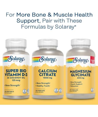 Solaray Magnesium 200 mg - 100 Vegan Capsules for Optimal Health - Buy Online on GoSupps.com
