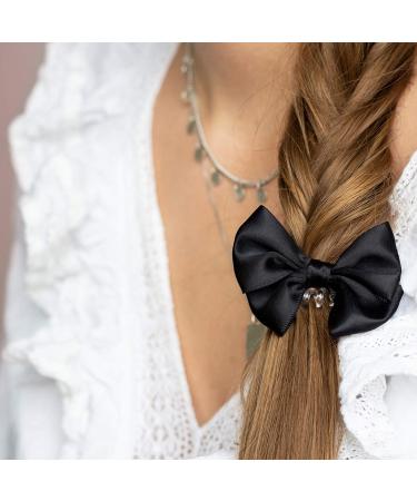 Invisibobble Bowtique Hair Bow with Original Slim Scrunchie - True Black - Buy Online on GoSupps.com
