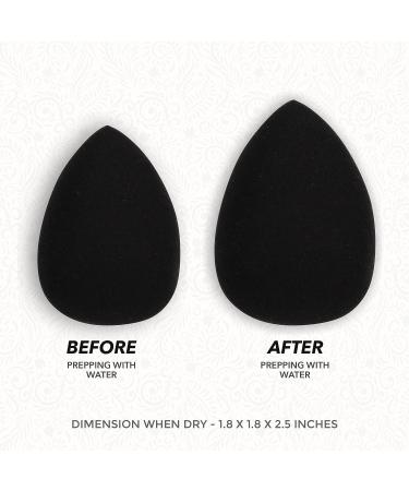 ForPro Expert Beauty Sponge Blender - Premium Latex-Free Makeup Sponge, 100% Vegan & Cruelty-Free - Black - Buy Online on GoSupps.com