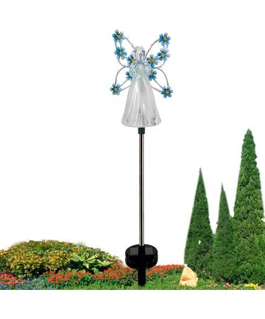 Solar Angel Lights for Cemetery - Waterproof Pray Solar Angel Lights with 7 LEDs - Fairy Garden Outdoor Solar Lights Grave Decorations for Cemetery - Buy Online on GoSupps.com