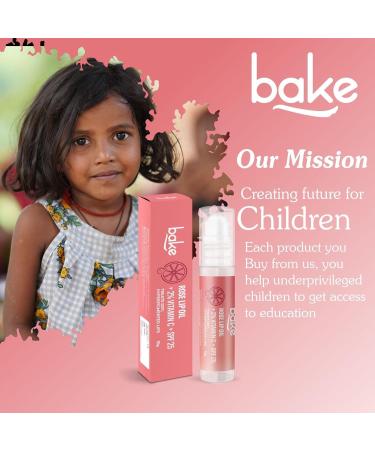 BAKE Rose Tinted Lip Balm Oil with SPF 25 PA+++ | Nourishing Lip Care with Vitamin C | Smooth Soft & Naturally Tinted Lips | Alcohol-Free | 15 g - Buy Online on GoSupps.com
