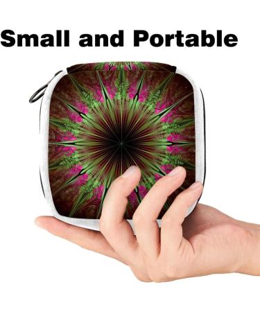 Abstract Striped Flower Art Sanitary Napkin Storage Bag - Color192 - Buy Online on GoSupps.com