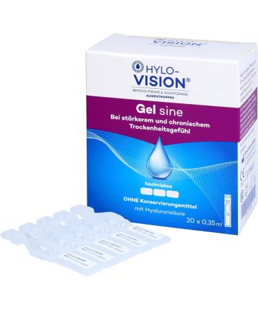 Buy HYLO-VISION Gel - 20 Single Dose Pipettes (0.35 ml each) | Soothing Eye Drops for Dry Eyes - Fast International Shipping - Buy Online on GoSupps.com