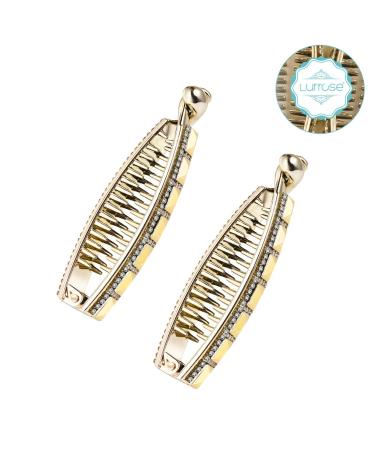 Lurrose Fishtail Hair Clip - 2pcs Wire Hoop & Banana Combs Hair Accessories for Women & Girls - Trendy Hair Clips for Stylish Hairstyles - Buy Online on GoSupps.com