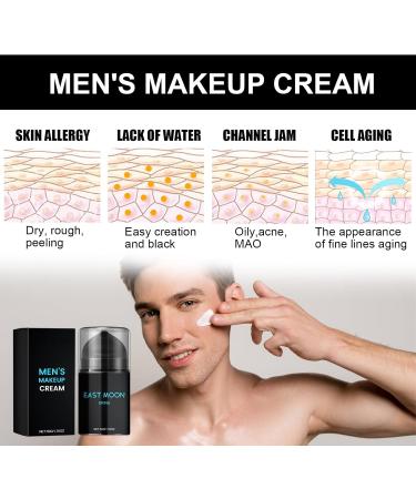 Men's Makeup Face Cream Mens Concealer Mens Face Moisturiser White Concealer Dark Circle Concealer Hydrating Face Cream Face Care for Even Skin Tone Moisturizing Spots Covering 50g - Buy Online on GoSupps.com
