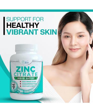 Zinc Citrate 30mg Supplement - Immune Support for Adults & Kids | Vitamin Alternative to Lozenges, Liquid & Chewable Tablets - Buy Online on GoSupps.com