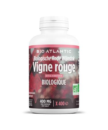 Organic Red Vine - 400 mg - 400 tablets - Bio Atlantic