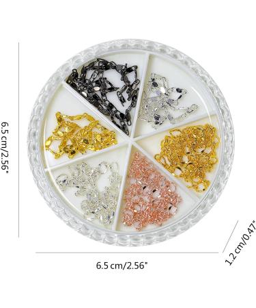 VONNST Nail Art Charms 3D Art Decoration Chains Metal Punk Accessory Nails Supply for Women Manicure Tips 1 - Buy Online on GoSupps.com
