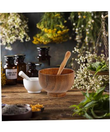 OUNONA Bol Pour Masque Facial En Bois Spatule Et Cuill re Pour M langer Masques Maison Et Salon De Beaut Accessoire Beaut Pour Soins Du Visage - Buy Online on GoSupps.com