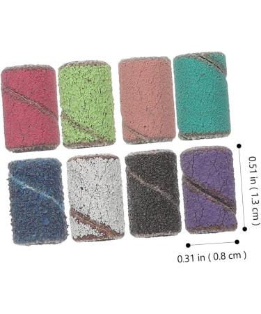 FRCOLOR 1 Box nail polish drill sanding drum sleeves nail polishing kit sanding rings nail drill bits sanding band electric nail drill bits drill sanding band polisher sand circle frosted - Buy Online on GoSupps.com