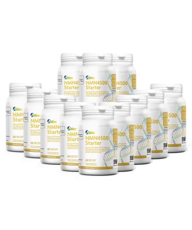 ALLBE NMN 4500 Starter Capsules 12 Packs of 60 Nicotinamide Mononucleotide 75 mg Servings NAD+ Booster Supplement for Cellular Energy Metabolism Immunity and Healthy Aging (1 Pack x 60 Capsules) 60 count (Pack of 12) Nmn 4500 (75mg)