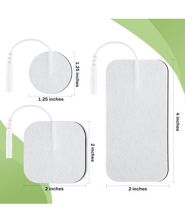 Buy TENS Unit Replacement Pads - 20PCS Self-Adhesive Electrodes Multiple Sizes 2mm Connector for Optimal Pain Relief - Buy Online on GoSupps.com
