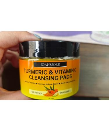 Turmeric Soap Bar & Exfoliating Face Pads - Natural Cleansing & Vitamin C Infused - 40 Pads & 3.53 Oz Bar for Radiant Skin - Buy Online on GoSupps.com