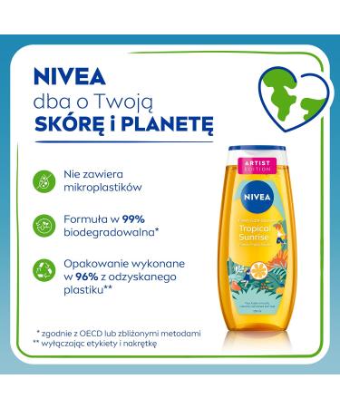 Beiersdorf AG NIVEA Shower Gel Tropical Sunrise 250ml - Buy Online on GoSupps.com