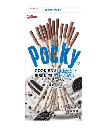 Glico Pocky Cookie and Cream 70 Grams 10 Packages