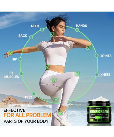8 fl oz JUYIHEAL Natural Instant Hemp Cream - Maximum Strength Arnica MSM Turmeric Menthol & Aloe - Soothing Hemp Oil Gel for Pain Relief - Buy Online on GoSupps.com