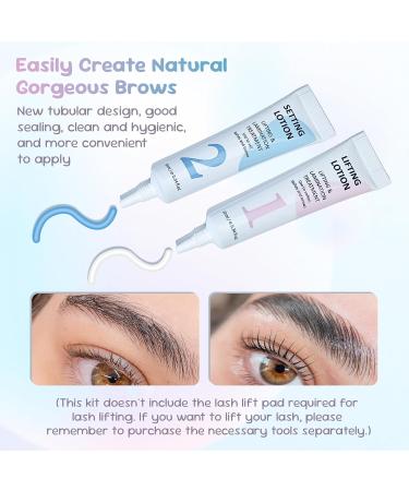 PERMANIA Brow Lift Kit Sourcil Browlift Soucils 2 en 1 Kit Rehaussement de Cils et Soucils Ingr dients Doux - Facile Utiliser pour Les D butants et Les Salons (Sans ESSENCE) 5 ml (Lot de 4) - Buy Online on GoSupps.com