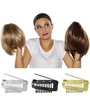 Luwrevc Chunni Clips with Safety Pins 12Pcs Teeth Strong Dupatta Clips with Safety Pin Easy to Use with Dupatta Hijab & Tikka Setting (12 Pack) - Buy Online on GoSupps.com