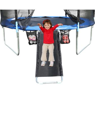 UOMORICCO Universal Trampoline Slide 6 Fabric Handles, Slide with Resistant Fabric, Safety Trampoline Accessories Indoor and Outdoor Sturdy Ladder for Kids and Toddle Shoes Bag