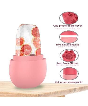 Geeric Ice Roller - Silicone Ice Cream Facial Brush for Anti-Aging Face Massage & Tightening | Cat Paw Pink - Buy Online on GoSupps.com