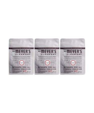 Mrs. Meyer's Automatic Dishwasher Pods, Lavender Scent, 20 Count - Pack of 3 (60 Total Pods)