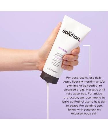 Solution Retinol Smoothing Body Lotion 200ml - Brighten & Smooth Skin - Buy Online on GoSupps.com