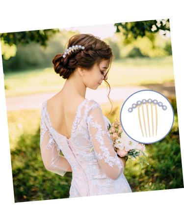 MAGICLULU Rhinestone Hair Pin Bridal Hair Accessories Hair Combs for Women Accessories Hair Comb Clip Womens Headpiece Pearl Hair Side Comb Hair Clip Bride Decorate Imitation Pearls Girl - Buy Online on GoSupps.com
