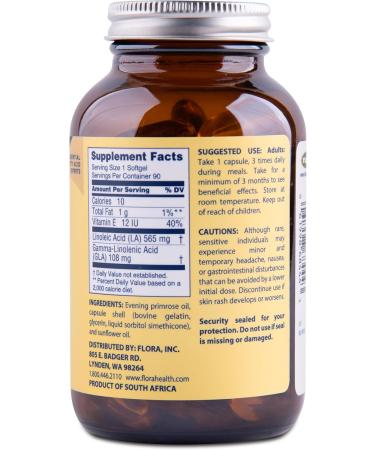 Efamol Pure Evening Primrose Oil - Natural Skin Supplement - Aids with Skin Firmness Hydration Wrinkles & Smoothness - with Omega-6 GLA - 90 Softgels 90 Count (Pack of 1) - Buy Online on GoSupps.com