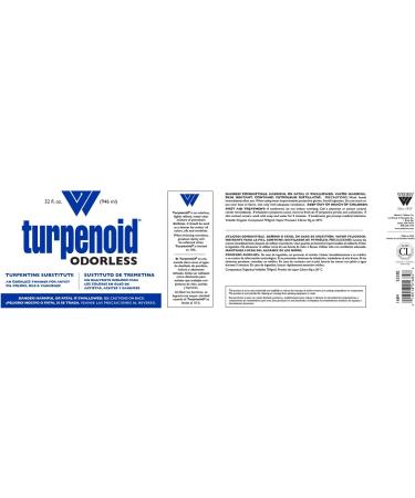 Weber Odorless Turpenoid Artist Paint Thinner and Cleaner 946ml (32 Fl Oz) - Quart Size for Artists - Pack of 1 - Buy Online on GoSupps.com