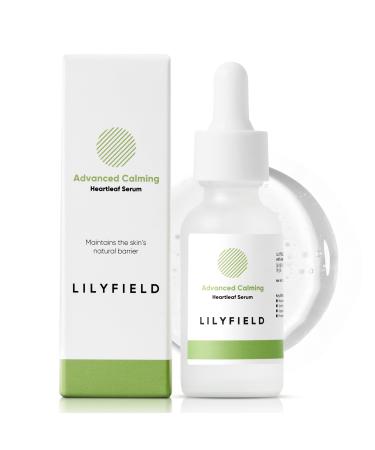 LILYFIELD Advanced Calming Serum With Heartleaf Korean Skin care. Soothes Nourish and Mosterise Sensitive Irritated Skin for All Skin Types Korean Skin care 30ml 1 fl. oz