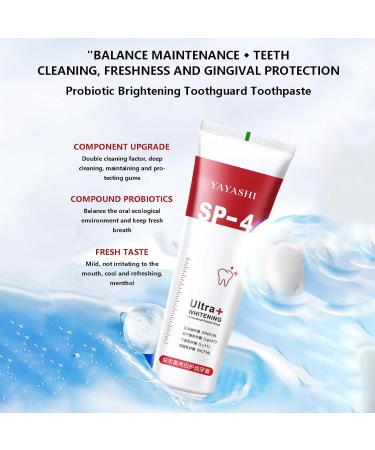 SP-4 Fresh Breath Probiotics Whitening Toothpaste | Promote Healthy Teeth & Gums Prevent Tartar & Achieve Whiter Teeth - International Shipping - Buy Online on GoSupps.com