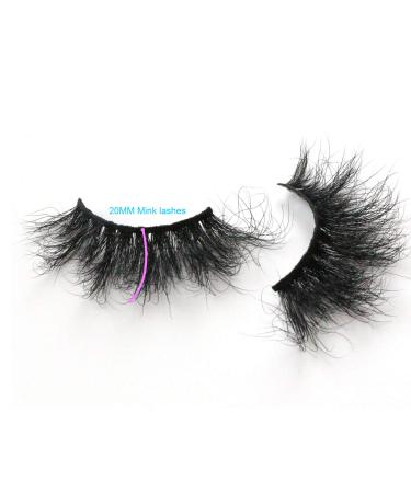ASLOTUS Fluffy Lashes 3D Dramatic Long Eyelashes Face Lash Strip 20mm Mink Lashes S1