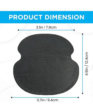 50-PUREFRESHNESS Underarm Sweat Pads for Men & Women - Premium Sweat Shield for Hyperhidrosis - Disposable Sweat-Absorbing Antiperspirant Pads (50 Black) - Buy Online on GoSupps.com